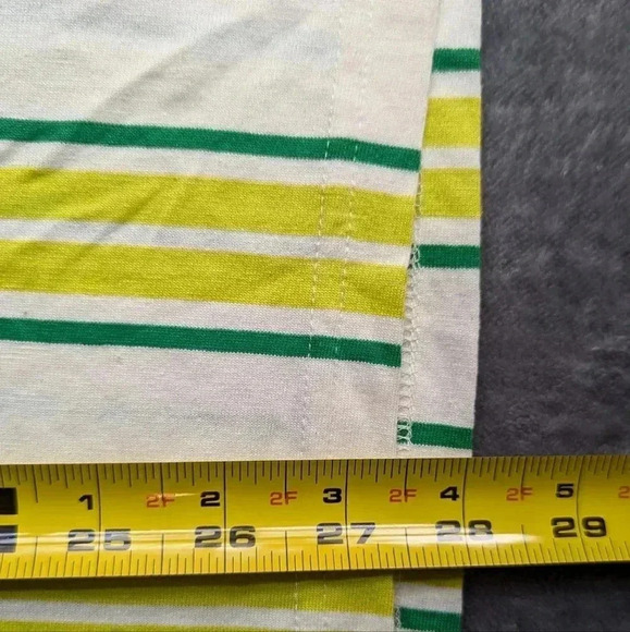 VSTR Premium Jamaica Shirt Mens Medium Short Sleeve Cotton Green Yellow - Picture 5 of 11